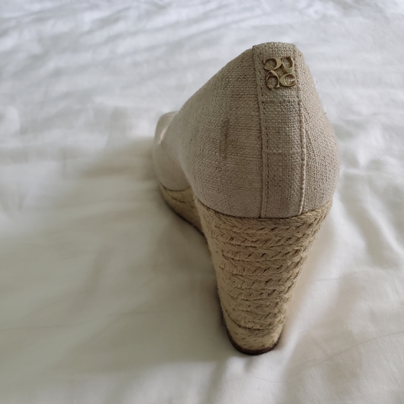 Coach Milan Met Linen Canvas Wedge Esdpadrille - Picture 14 of 15